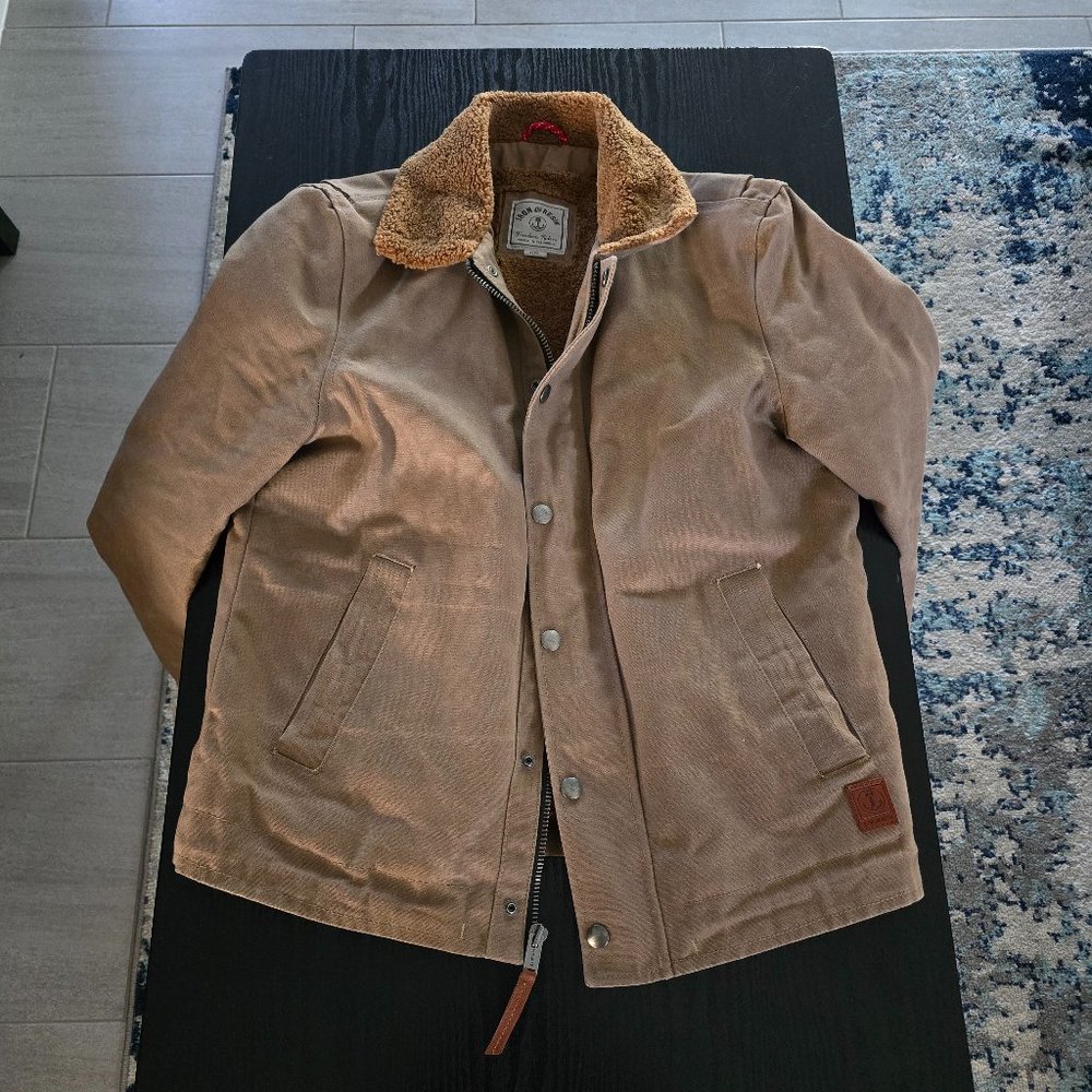 Iron & Resin Waxed Nautilus Jacket Field Tan Size… Gem